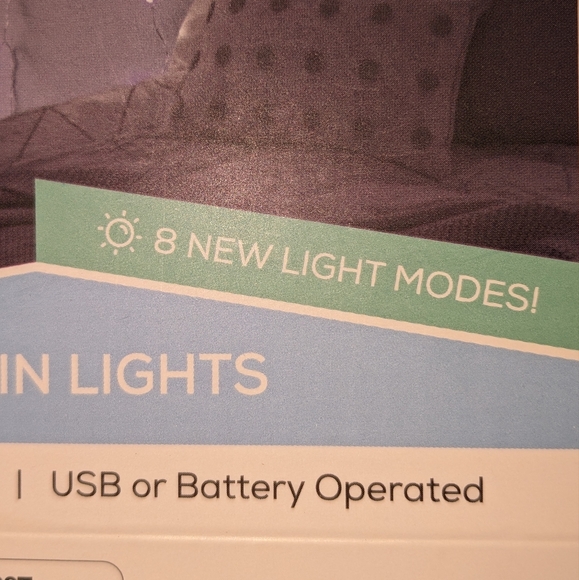 LED Curtain String Warm Lights/2 boxes - Picture 7 of 16